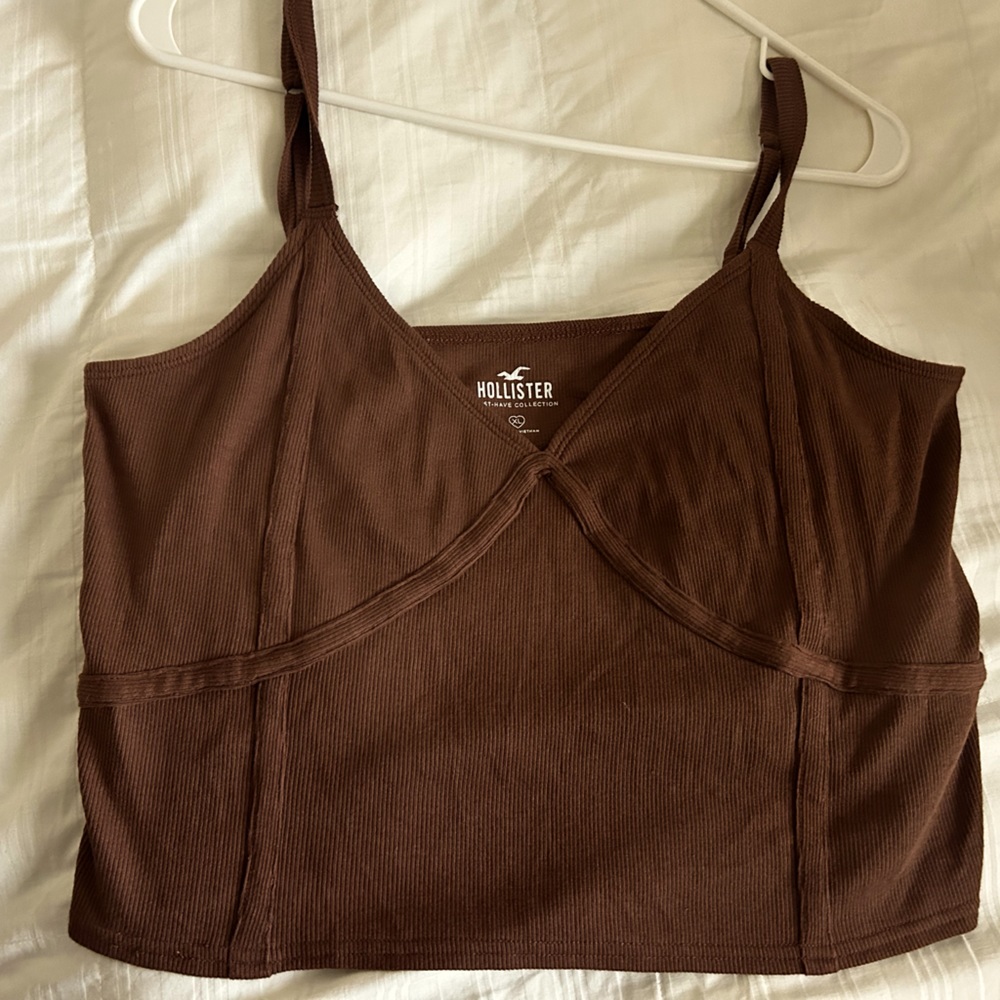 Hollister Brown Crop -Top
